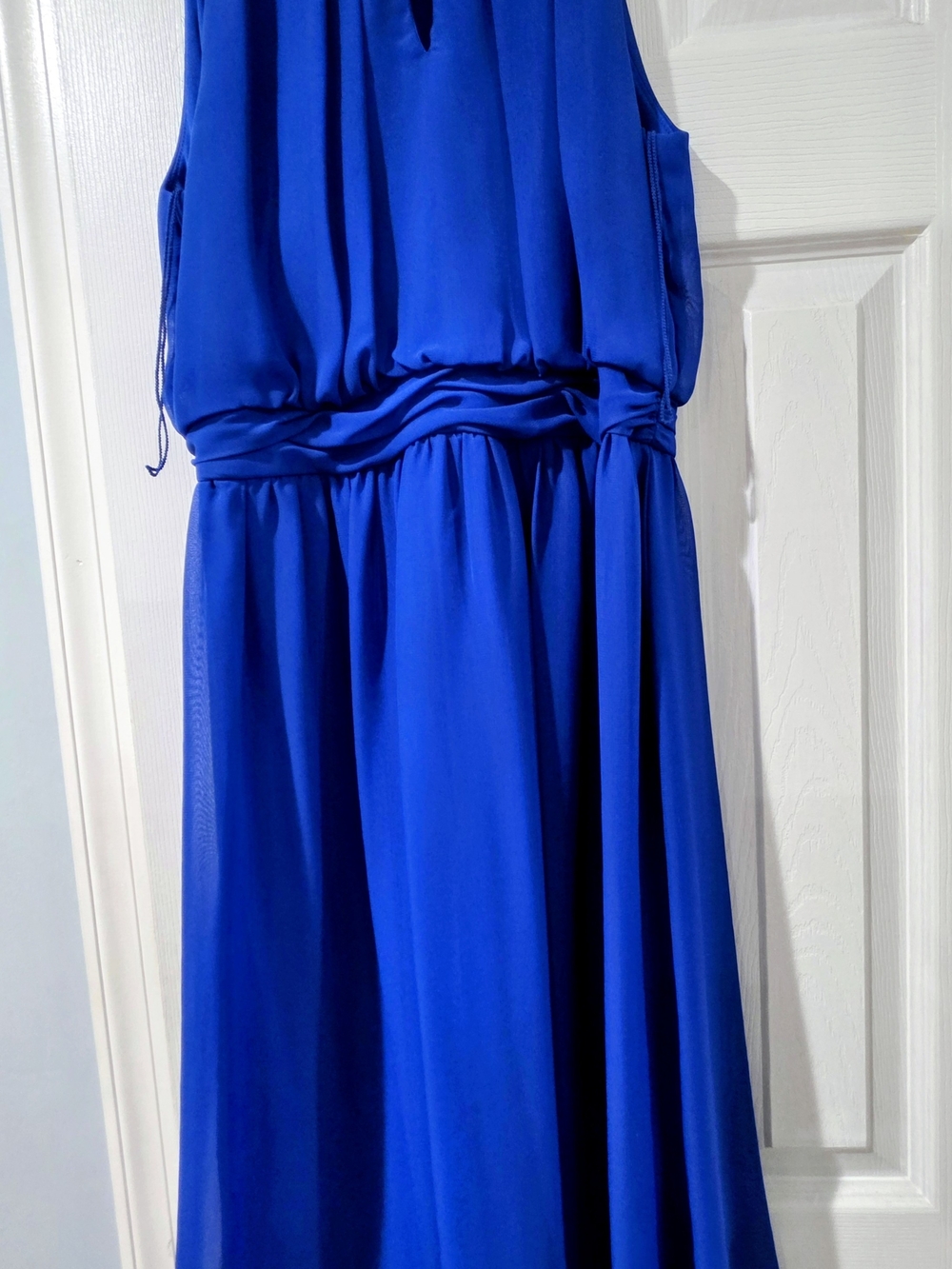 Adrianna Papell Royal Blue Sleeveless A-Line Dress